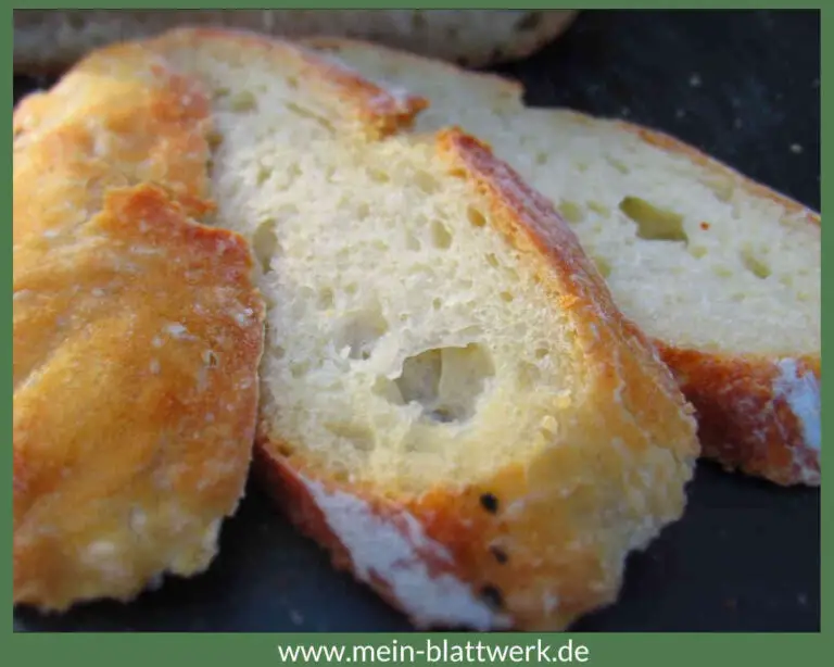 Brot selber backen – einfaches Brot ohne Kneten - mein-blattwerk