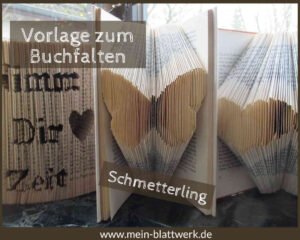 Read more about the article Buch falten: Schmetterling – Kostenlose Vorlage