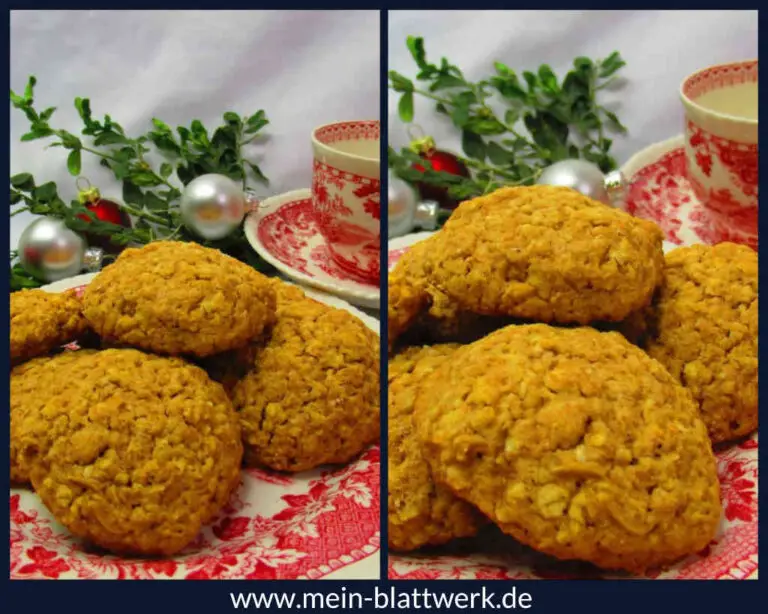 Schwedische Haferkekse: Weihnachtsplätzchen-Rezept - mein-blattwerk