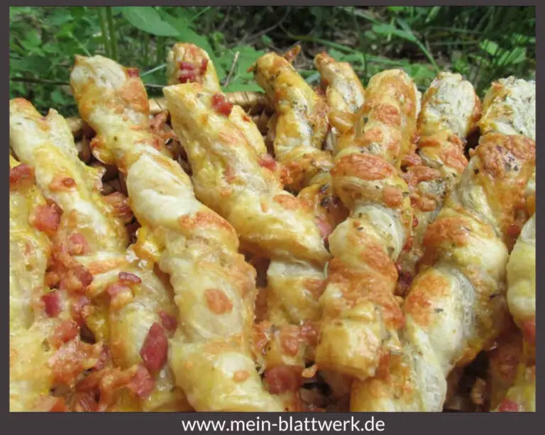 Blätterteig-Käsestangen-Rezept – schneller Partysnack - mein-blattwerk