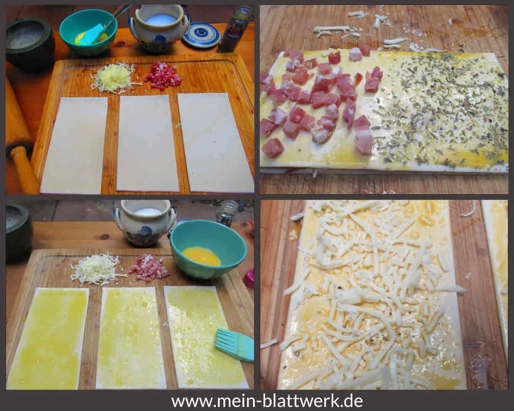Käsestangen aus Blätterteig schnell und einfach zubereitet