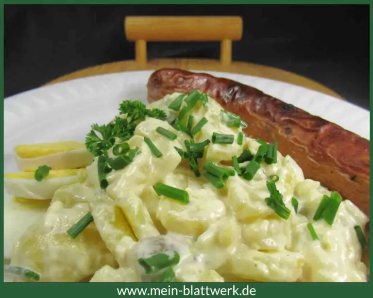Omas Rezept: Kartoffelsalat mit Mayonnaise.