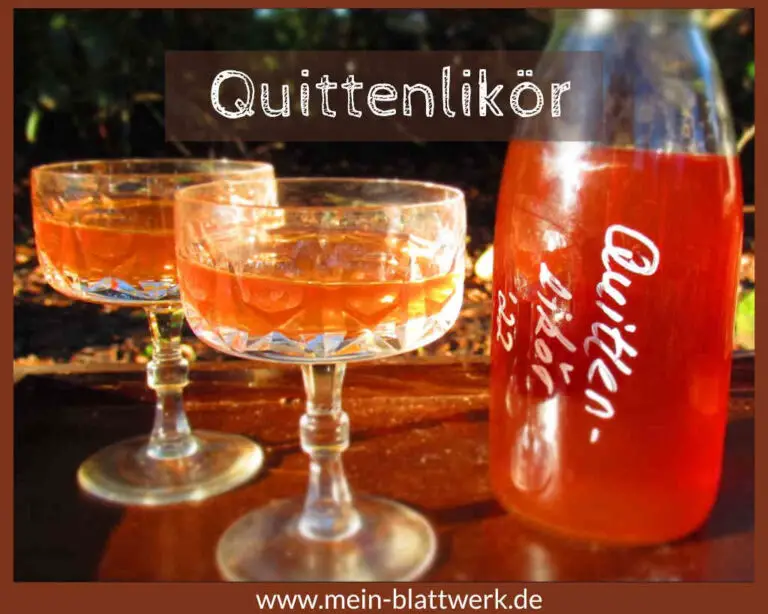 Quittenlikör mit Rum und Wodka