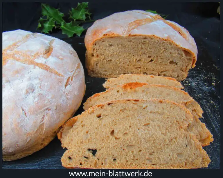 Roggen-Mischbrot ohne Sauerteig backen – Rezept: Landbrot - mein-blattwerk