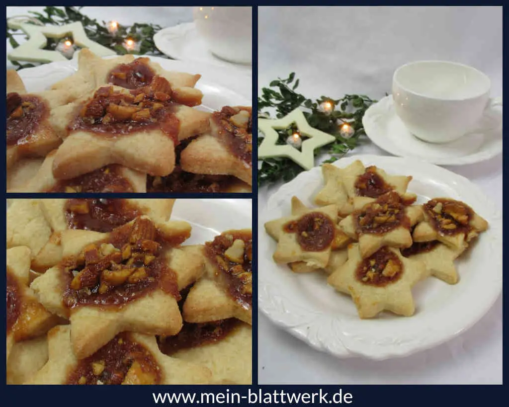 Salz-Karamell-Plätzchen, die Weihnachtsplätzchen mit dem Überraschungsmoment. Buttrig zarte Plätzchen mit Karamell und Mandeln