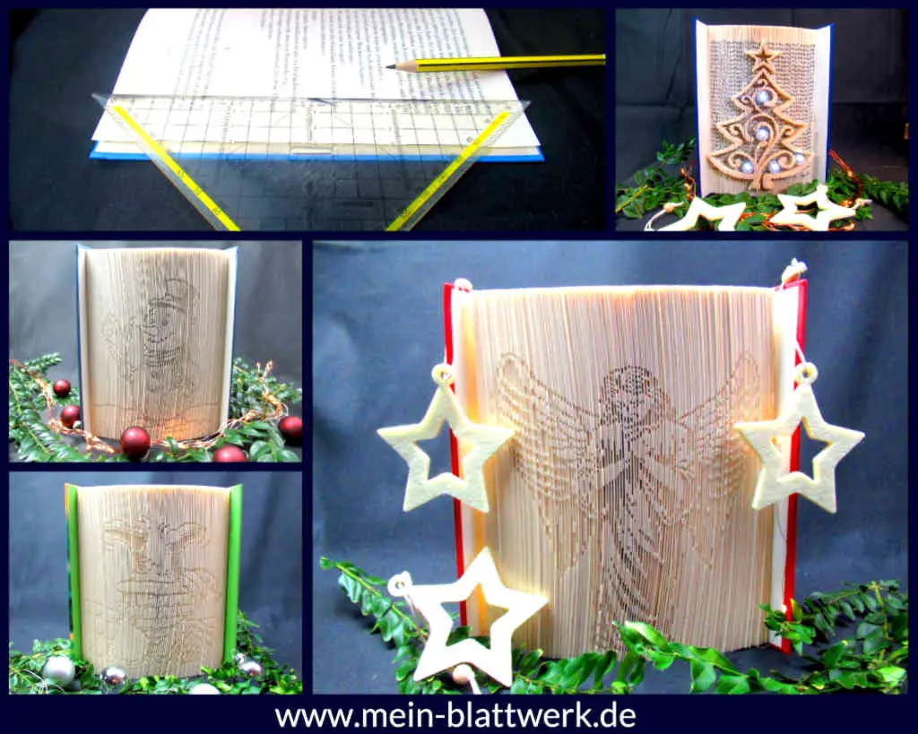 Kostenlose Buchfalten-Vorlagen zum Ausdrucken.